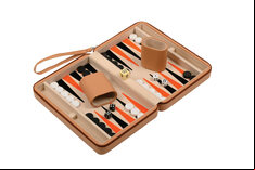 Philos Magnetic Travel Backgammon Set - Beige or Green