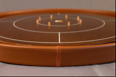 Masters Crokinole Tournament Board with discs, powder & hanging kit