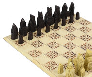 Decorative Folding Chess Board by Berkeley Chess - 2 inch Squares