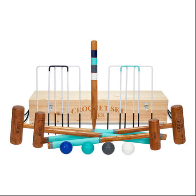 Uber Games Family Croquet Set in a wooden box