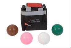 Uber Games Set of 4 Croquet Balls (composition, 16oz) - 2nd Colours