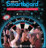 Unicorn Smartboard: App Enabled Auto Scoring Bristle Dartboard