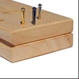Cabinet Cribbage - Wooden 3 Track Board with Pegs, Cards & Storage