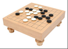 9 x 9 Go Board with Legs (36mm thick, beech wood veneer, no stones)
