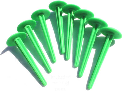 Set of 8 plastic pegs for holding down giant boards (designed for Garden Games mats)