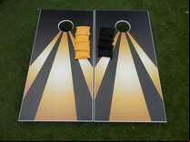 Cornhole - Full Deluxe Set - 2 boards, 8 bags [Golden Darts]