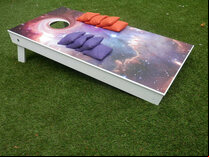 Cornhole - Half Deluxe Set - 1 board, 8 bags [Deep Space]