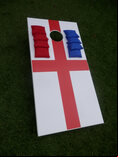 Cornhole - Half Deluxe Set - 1 board, 8 bags [English Flag]