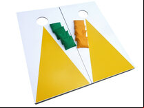 Cornhole - Garden Plus Full Set - 2 boards, 8 bags [Yellow]