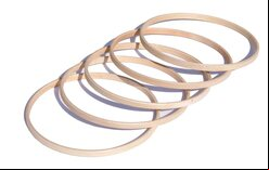 Set of 5 wooden Hoops for Hoopla (17cm diameter)