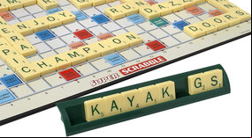 Super Scrabble (giant Scrabble board with twice as many tiles)