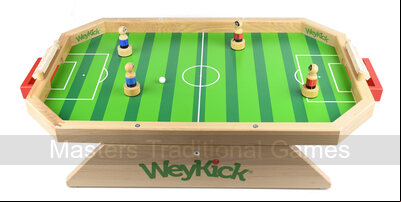 WeyKick Magnetic Wooden Table Football Game, Stadium Edition for 2 - 4 Players
