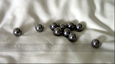 Set 10 Stainless Steel Parlour Bagatelle balls (9/16 inch)