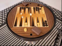 Dal Negro Gorgone Games Table - Chess, Backgammon, Draughts & Cards