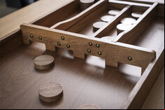 Engelhart Sjoelbak Walnut Dutch Shuffleboard