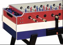 Garlando Red, White & Blue Football Table (Glass top, Coin-op)