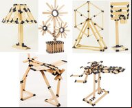 TomTecT 190 Wooden Construction Kit (190 pieces)